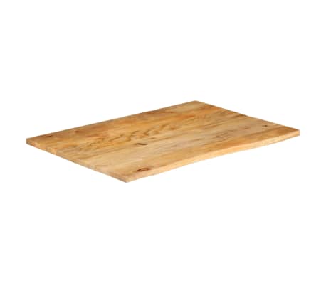 vidaXL Επιφάνεια Τραπεζιού 110x80x2,5 εκ. Live Edge Μασίφ Ξύλο Μάνγκο