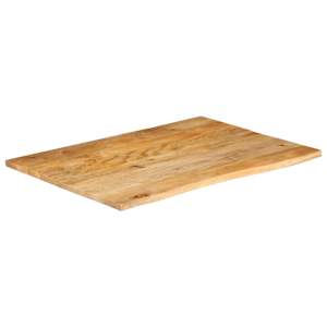 vidaXL Επιφάνεια Τραπεζιού 110x80x2,5 εκ. Live Edge Μασίφ Ξύλο Μάνγκο