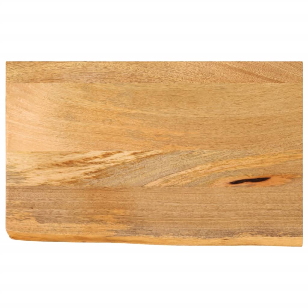 Tischplatte mit Baumkante 50x20x3,8 cm Massivholz Mango