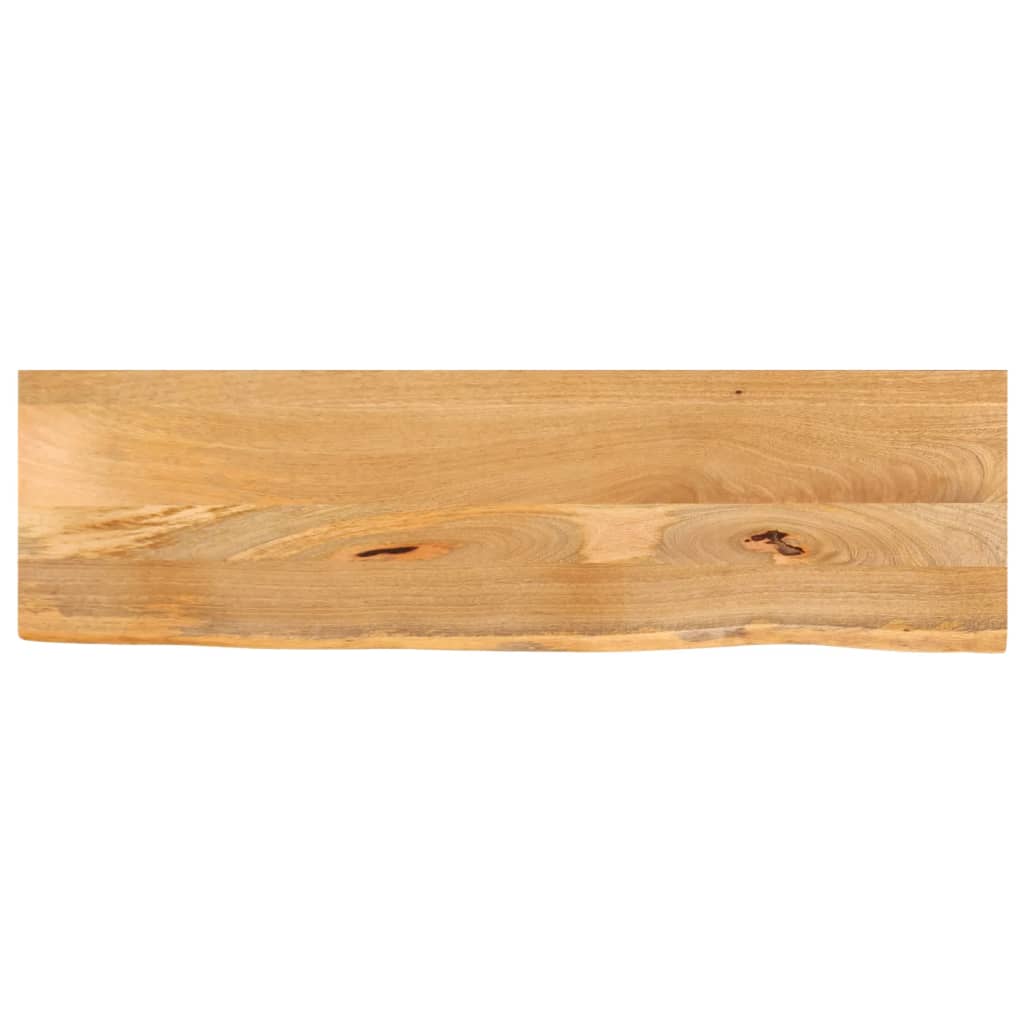 Tischplatte mit Baumkante 100x20x3,8 cm Massivholz Mango