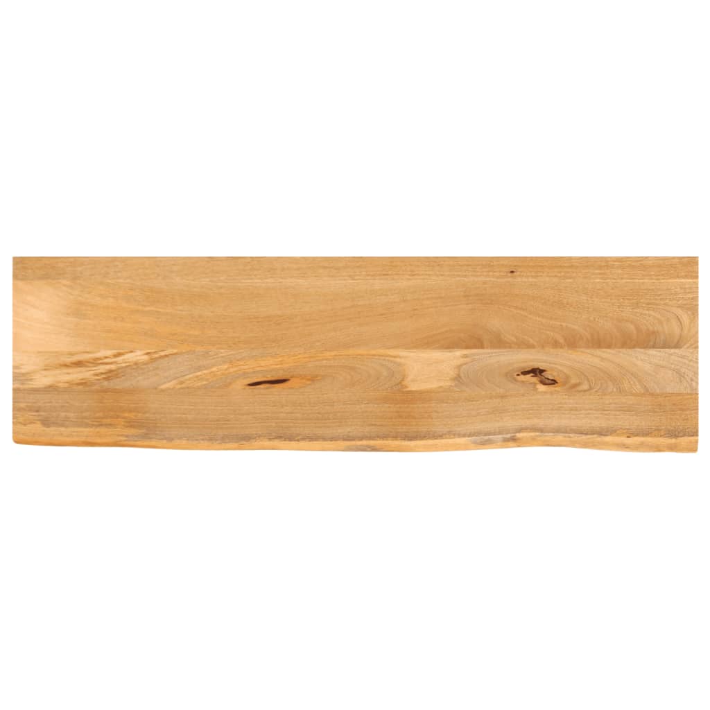 Tischplatte mit Baumkante 110x30x3,8 cm Massivholz Mango