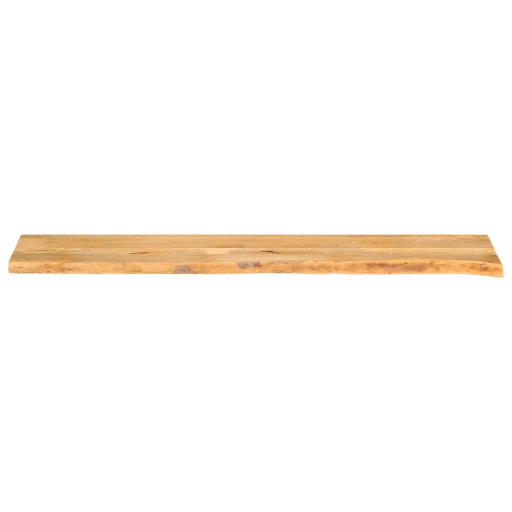 vidaXL Tafelblad met natuurlijke rand 140x30x3,8 cm massief mangohout bruin, foto 3
