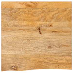 Mizna ploš?a z naravnim robom 40x40x3,8 cm trden mangov les
