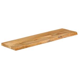 vidaXL Επιφάνεια Τραπεζιού 110x40x3,8 εκ. Live Edge Μασίφ Ξύλο Μάνγκο