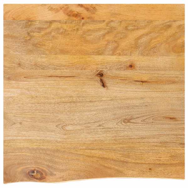 vidaXL lauaplaat, naturaalse servaga, 80 x 80 x 3,8 cm, mangopuit