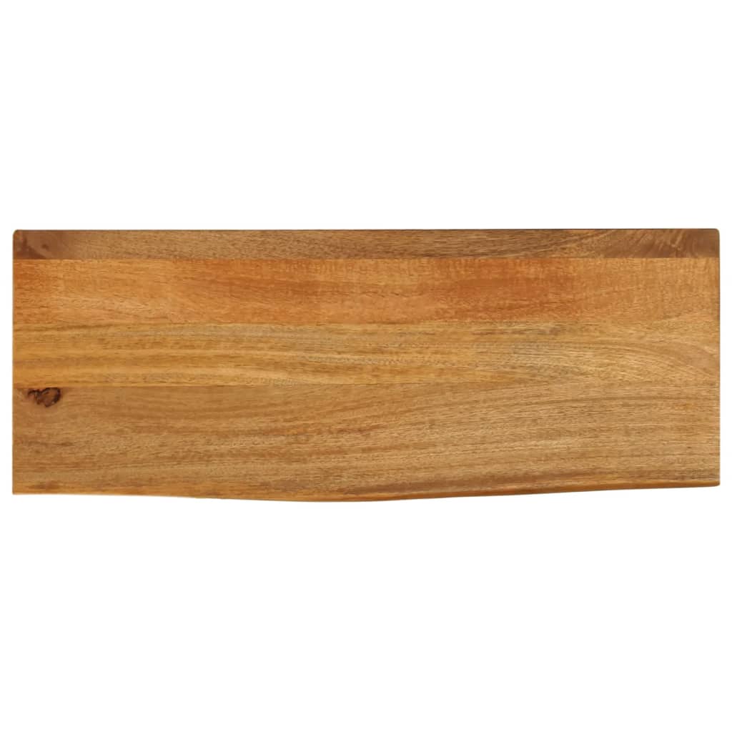 Tischplatte mit Baumkante 70x20x2,5 cm Massivholz Mango