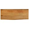 vidaXL lauaplaat, naturaalse servaga, 70x20x2,5 cm, mangopuit