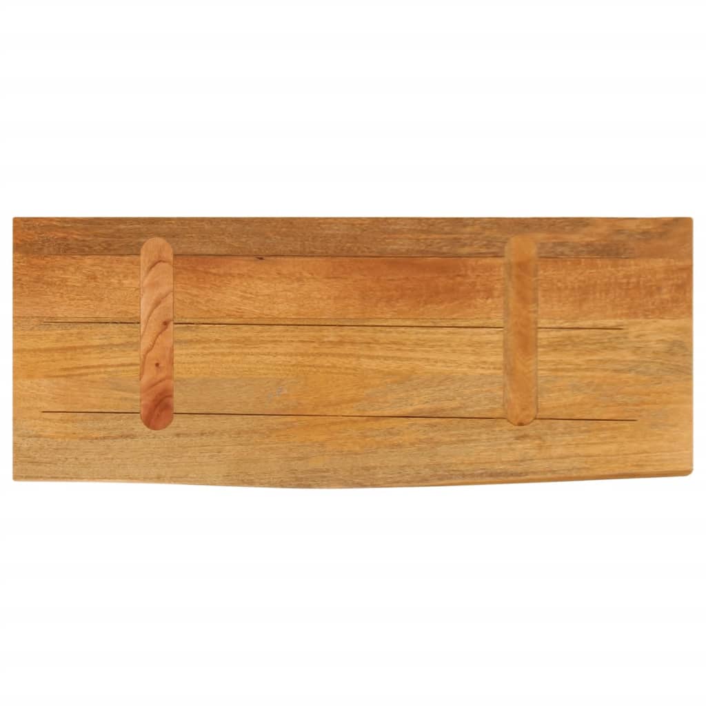 vidaXL Tafelblad met natuurlijke rand 80x20x2,5 cm massief mangohout bruin, foto 4