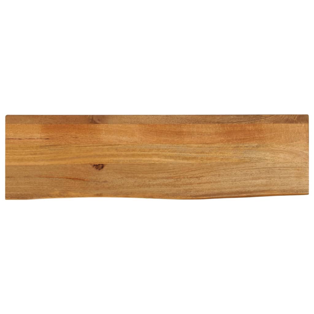 Tischplatte mit Baumkante 100x20x2,5 cm Massivholz Mango