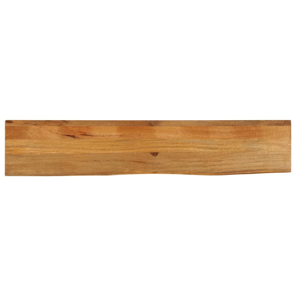 Tischplatte mit Baumkante 140x20x2,5 cm Massivholz Mango