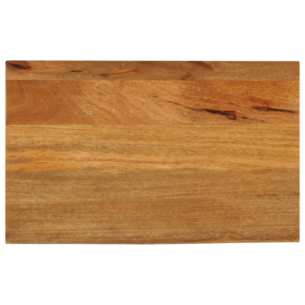 Tischplatte mit Baumkante 60x30x2,5 cm Massivholz Mango