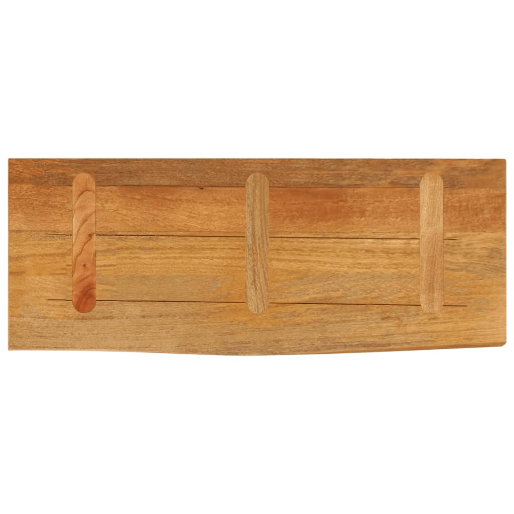 vidaXL Tafelblad met natuurlijke rand 90x30x2,5 cm massief mangohout bruin, foto 4
