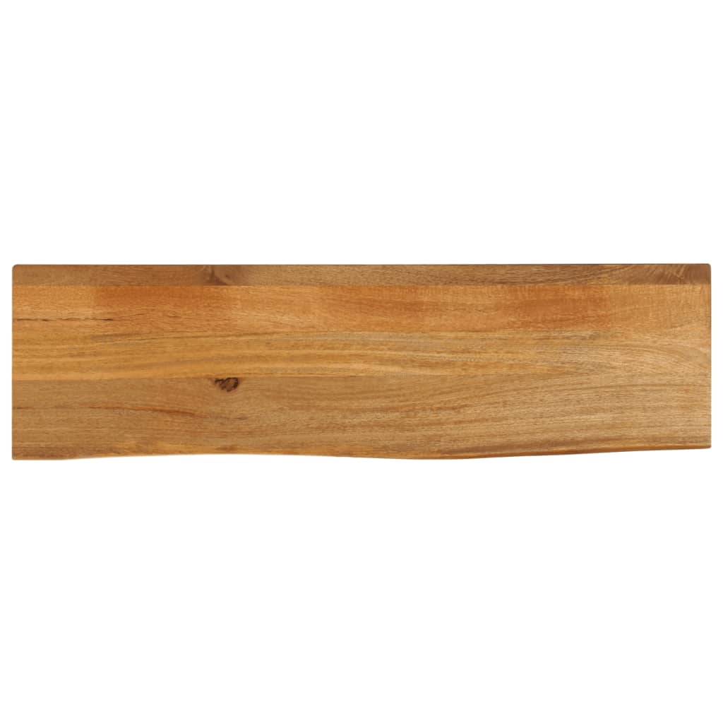 Tischplatte mit Baumkante 110x30x2,5 cm Massivholz Mango