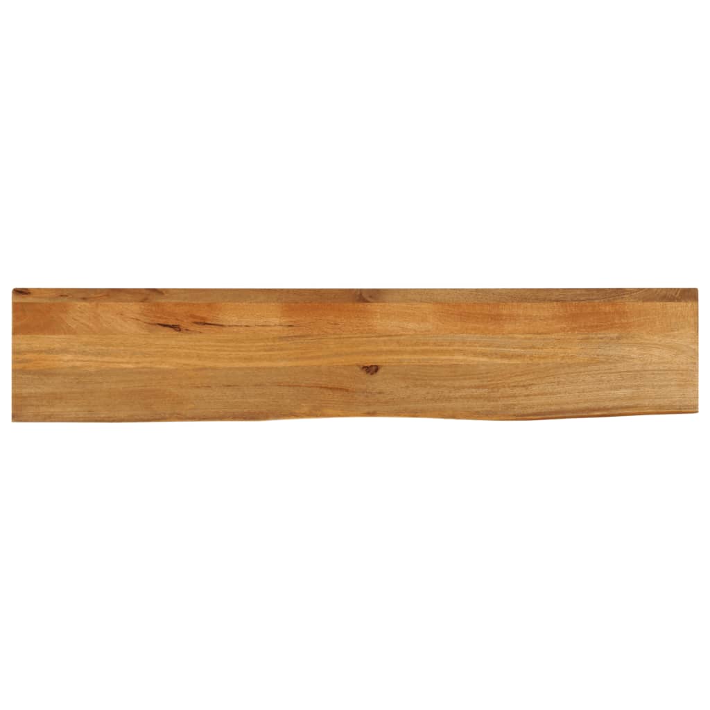 Tischplatte mit Baumkante 140x40x2,5 cm Massivholz Mango