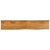vidaXL lauaplaat, naturaalse servaga, 140 x 40 x 2,5 cm, mangopuit