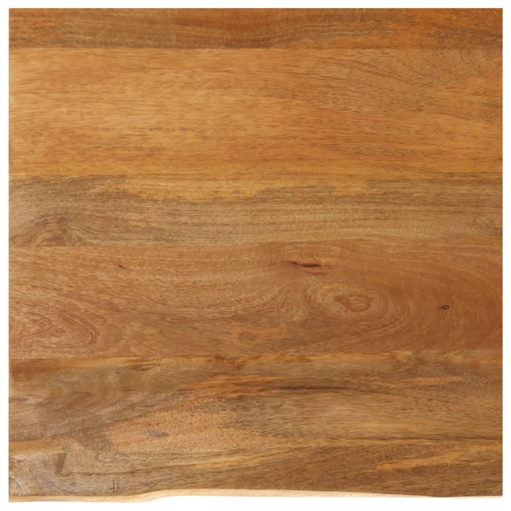 Tischplatte mit Baumkante 60x60x2,5 cm Massivholz Mango