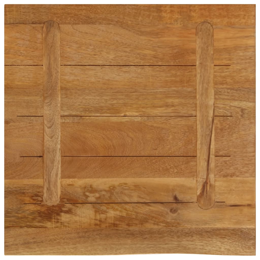 vidaXL Tafelblad met natuurlijke rand 60x60x2,5 cm massief mangohout bruin, foto 3