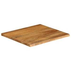 vidaXL Dessus de table &agrave; bord vivant 60x60x2,5 cm bois massif manguier
