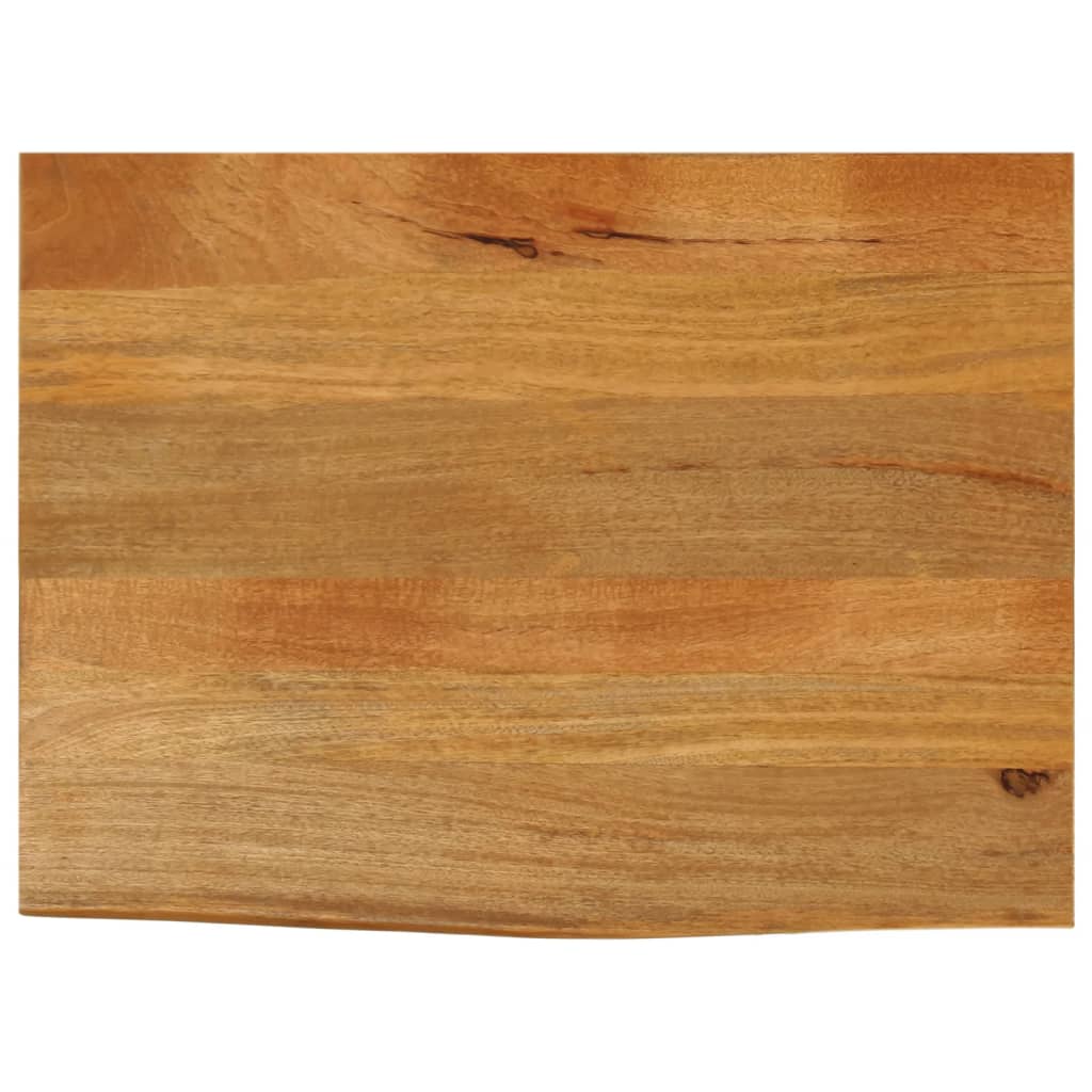 Tischplatte mit Baumkante 90x60x2,5 cm Massivholz Mango