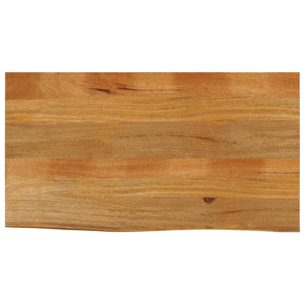 Tischplatte mit Baumkante 110x60x2,5 cm Massivholz Mango