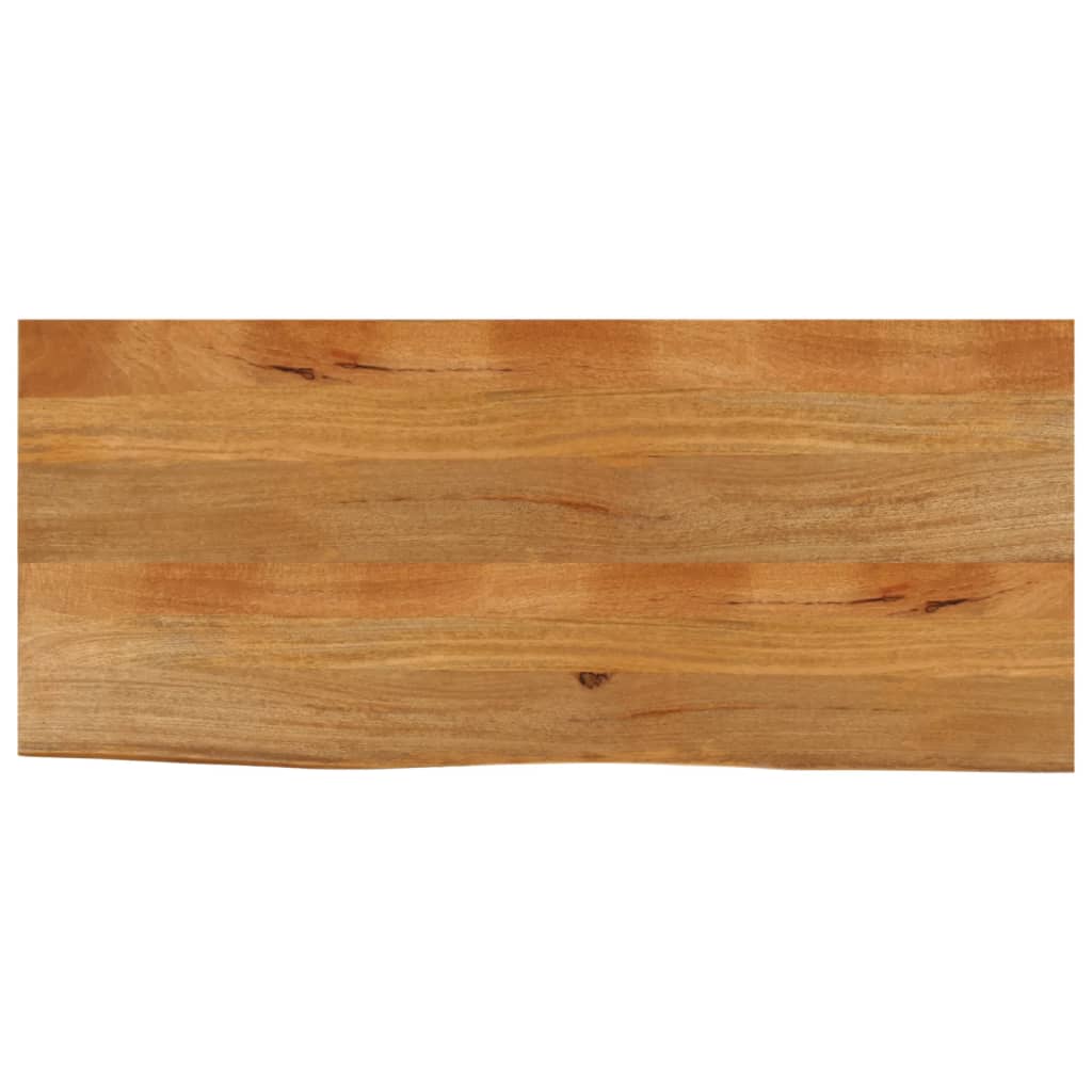 Tischplatte mit Baumkante 140x60x2,5 cm Massivholz Mango