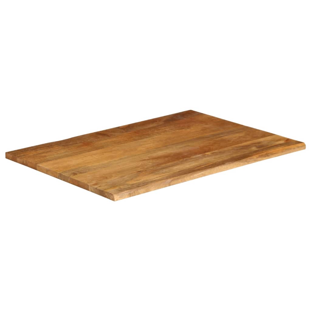 vidaXL tömör mangófa természetes élű asztallap 100 x 80 x 2,5 cm