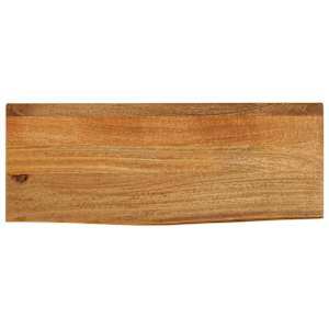 Mizna ploš?a z naravnim robom 80x20x3,8 cm trden mangov les