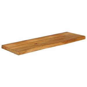 vidaXL Tablero de mesa borde natural madera maciza mango 100x30x3,8 cm