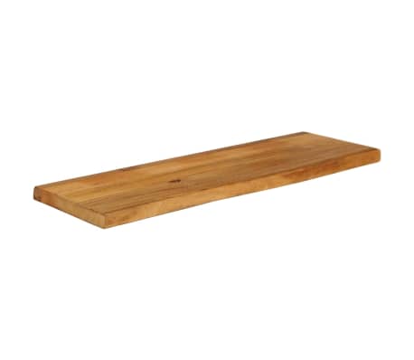 vidaXL Mizna plo&scaron;?a z naravnim robom 100x40x3,8 cm trden mangov les