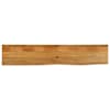 vidaXL lauaplaat, naturaalse servaga, 140 x 40 x 3,8 cm, mangopuit