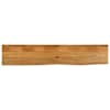 vidaXL lauaplaat, naturaalse servaga, 160 x 40 x 3,8 cm, mangopuit