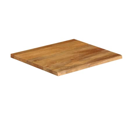 vidaXL Tafelblad met natuurlijke rand 60x60x3,8 cm massief mangohout