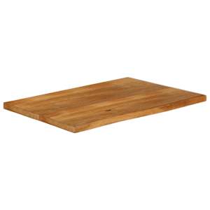 vidaXL Επιφάνεια Τραπεζιού 120x60x3,8 εκ. Live Edge Μασίφ Ξύλο Μάνγκο