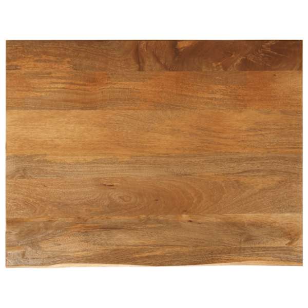 vidaXL lauaplaat, naturaalse servaga, 100 x 80 x 3,8 cm, mangopuit