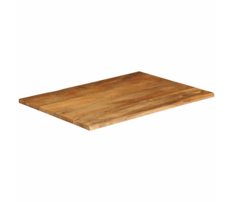 vidaXL Επιφάνεια Τραπεζιού 100x80x3,8 εκ. Live Edge Μασίφ Ξύλο Μάνγκο