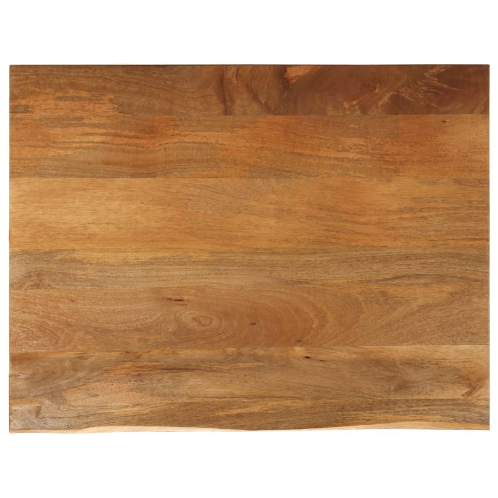 Tischplatte mit Baumkante 110x80x3,8 cm Massivholz Mango