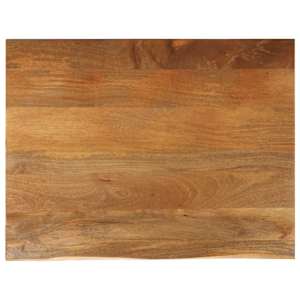 Mizna ploš?a z naravnim robom 110x80x3,8 cm trden mangov les