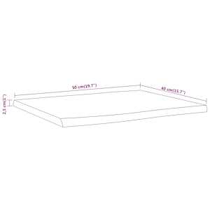 Stolní deska 50x40x2,5 cm obdélníková masivní akácie živá hrana - obrázek 9