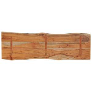 Stolní deska 110x40x2,5 cm obdélník masivní akácie živá hrana - obrázek 4