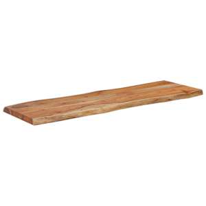 Stolní deska 120x40x2,5 cm obdélník masivní akácie živá hrana - obrázek 2