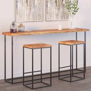 Namizna plošča 160x40x2,5 cm pravokotna akacija naraven rob