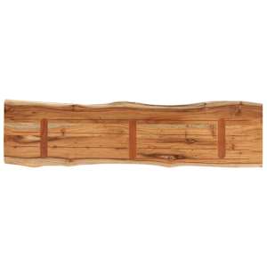 Stolní deska 180x40x2,5 cm obdélník masivní akácie živá hrana - obrázek 4
