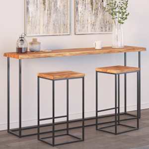 Mizna plošča 180x40x2,5 cm pravokotna akacija naraven rob