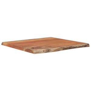 Stolní deska 60 x 60 x 2,5 cm čtverec masivní akácie živá hrana - obrázek 2