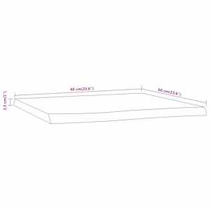 Stolní deska 60 x 60 x 2,5 cm čtverec masivní akácie živá hrana - obrázek 9