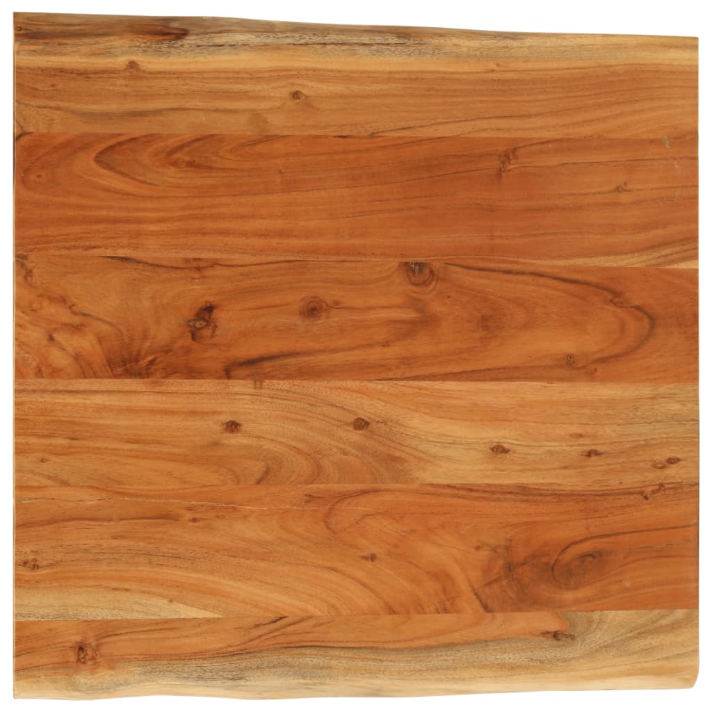 vidaXL Blat masă 80x80x2,5 cm, pătrat, lemn masiv acacia margine vie