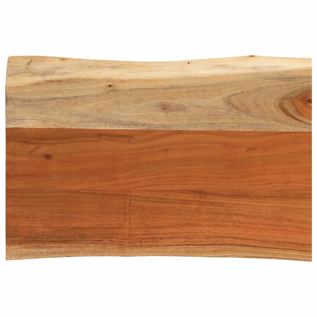 Tischplatte 50x40x3,8 cm Rechteckig Massivholz Akazie Baumkante