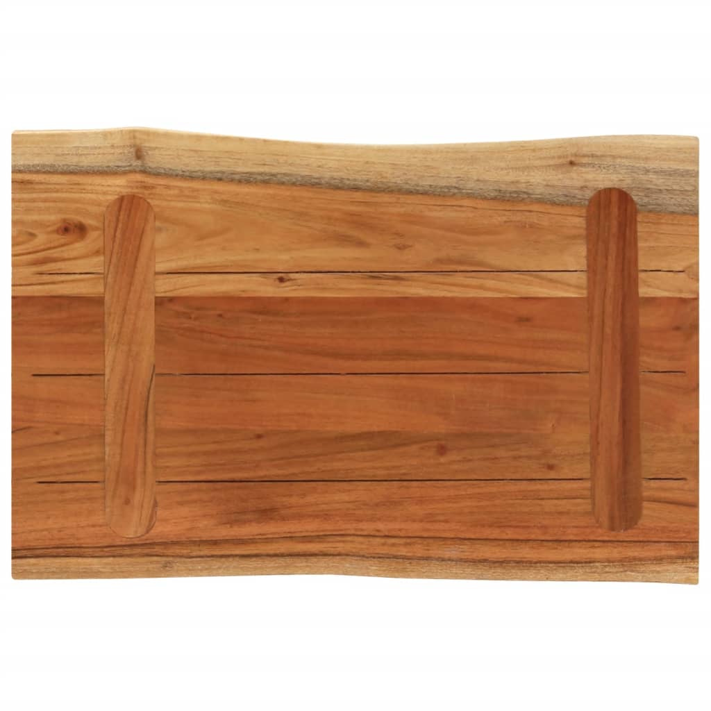 vidaXL Tafelblad rechthoekig natuurlijke rand 70x40x3,8 cm acaciahout bruin, foto 4
