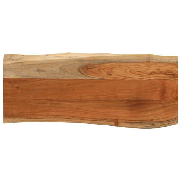vidaXL naturaalsete servadega lauaplaat, 100x40x3,8 cm, akaatsiapuit