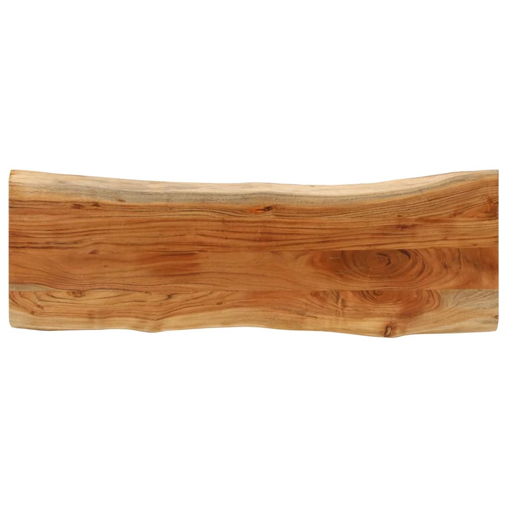 vidaXL Blat masă 110x40x3,8 cm dreptunghiular lemn acacia margine vie